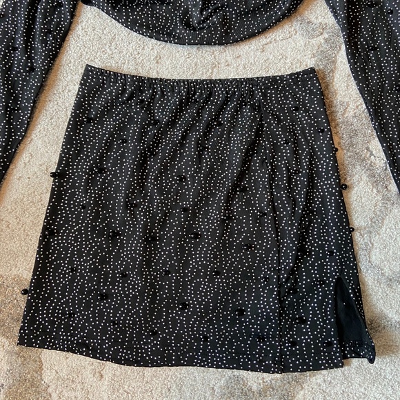 Fashion Nova // Rhinestone Skirt Set // Size S - Picture 6 of 13